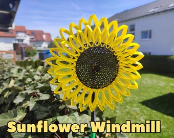 Sonnenblumen Windrad