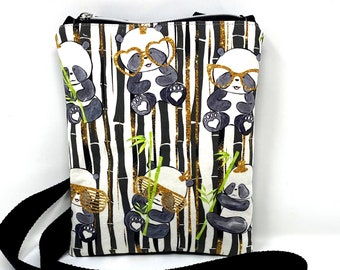 Pandas Essentials Handtasche, Grab and Go Crossbody Bag, Handtasche, kleine Tasche, süßes Tier, Tierliebhaber Geschenk, Weihnachtsgeschenk