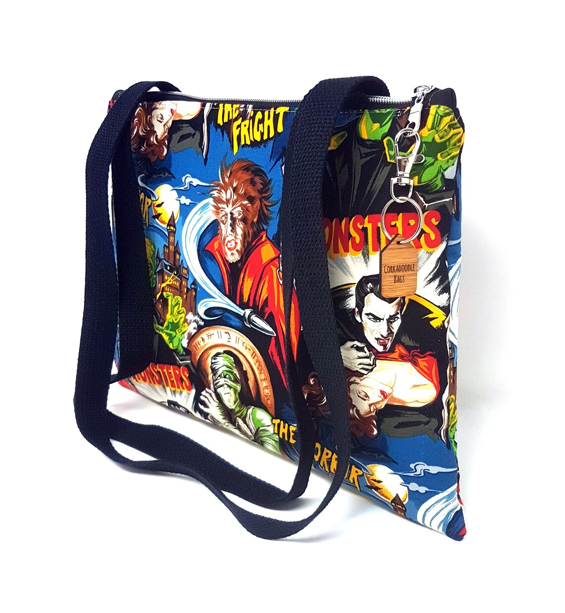 Hollywood Horror Monster Movies Handbag 2 Shoulder Bag Goth - Etsy