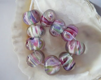 10 Handmade Lampwork Beads