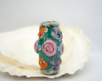 Floral Bead Handmade Lampwork