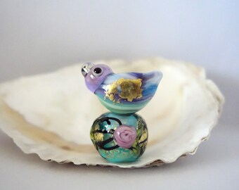 2 Handmade Lampwork Beads