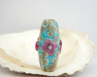 Floral Bead Handmade Lampwork