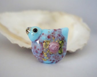 Bird Bead Handmade Lampwork