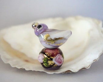 2 Handmade Lampwork Beads