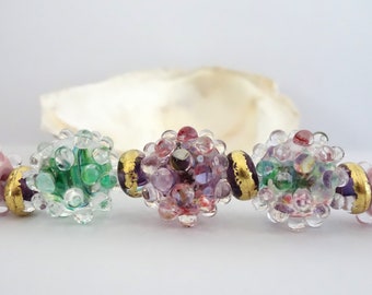 9 Handmade Lampwork Beads