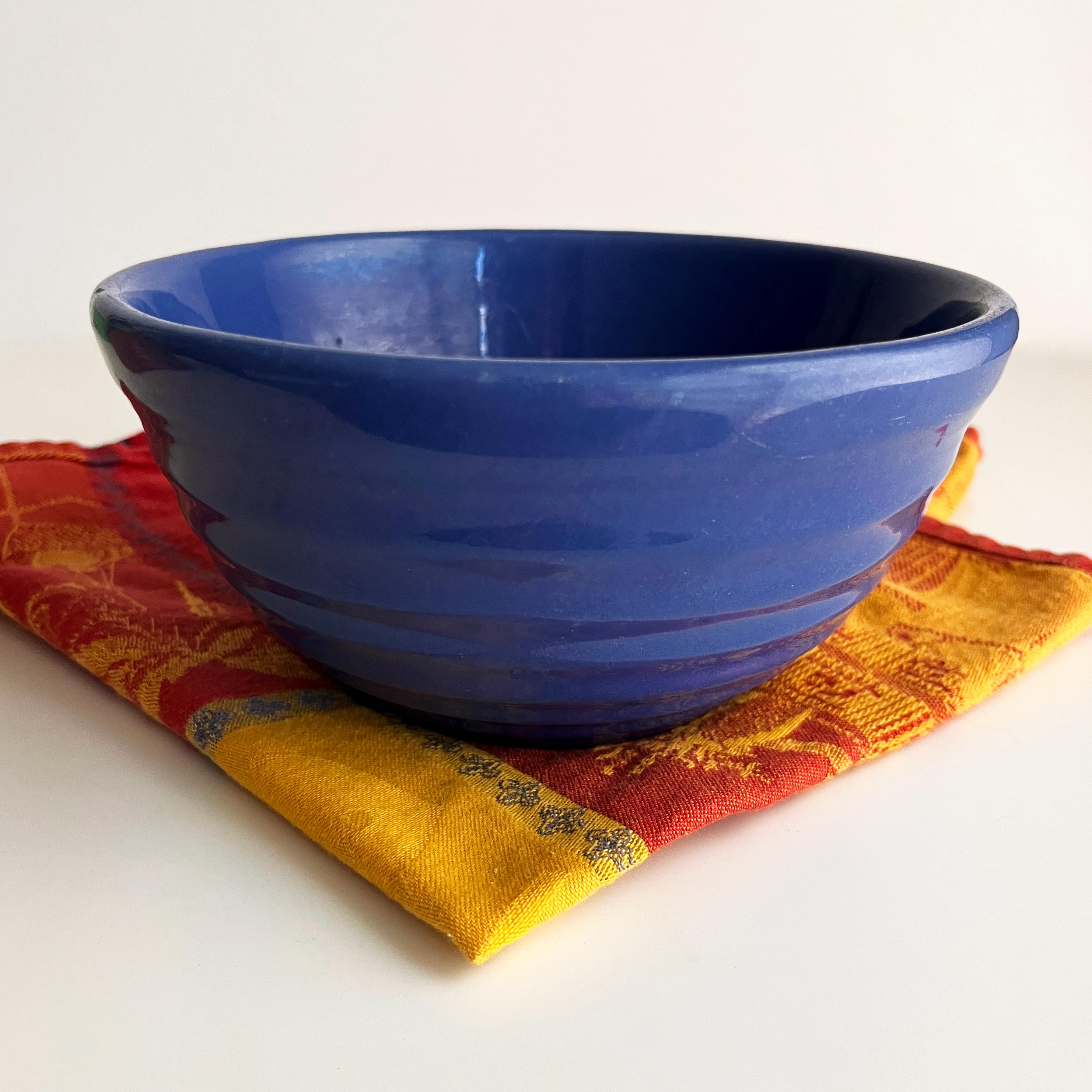 Bauer Blue Bowl - Etsy