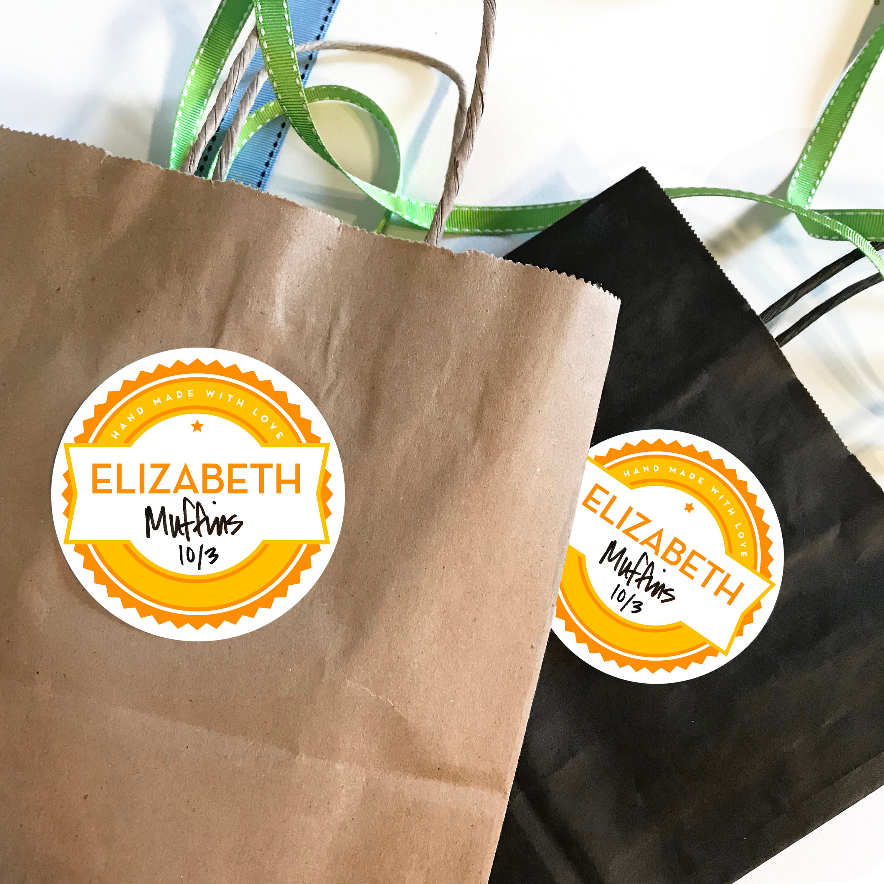 Custom Bakery Stickers // From the Kitchen of Labels Muffins Etsy