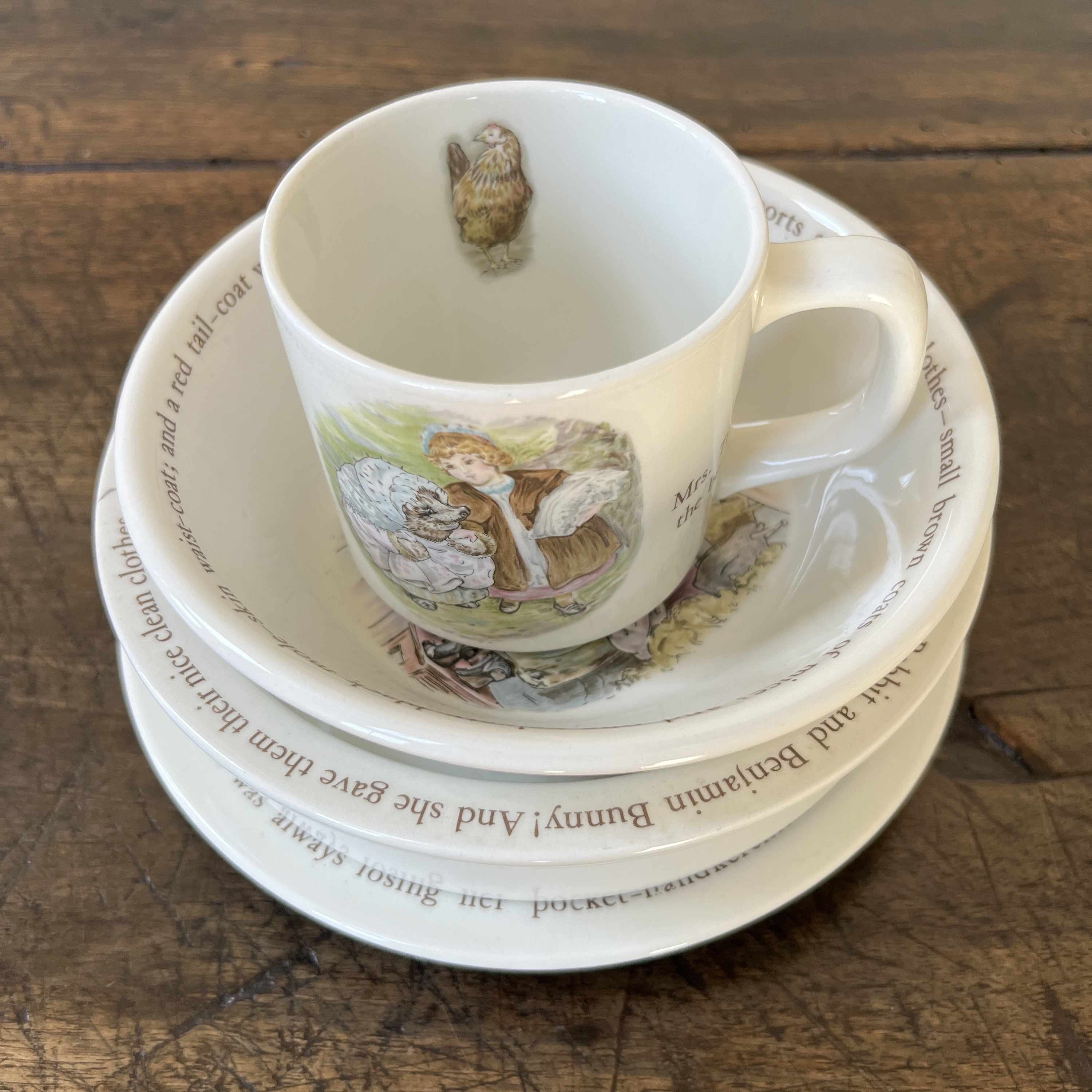 Mrs Tiggy Winkle Tea Set - Etsy