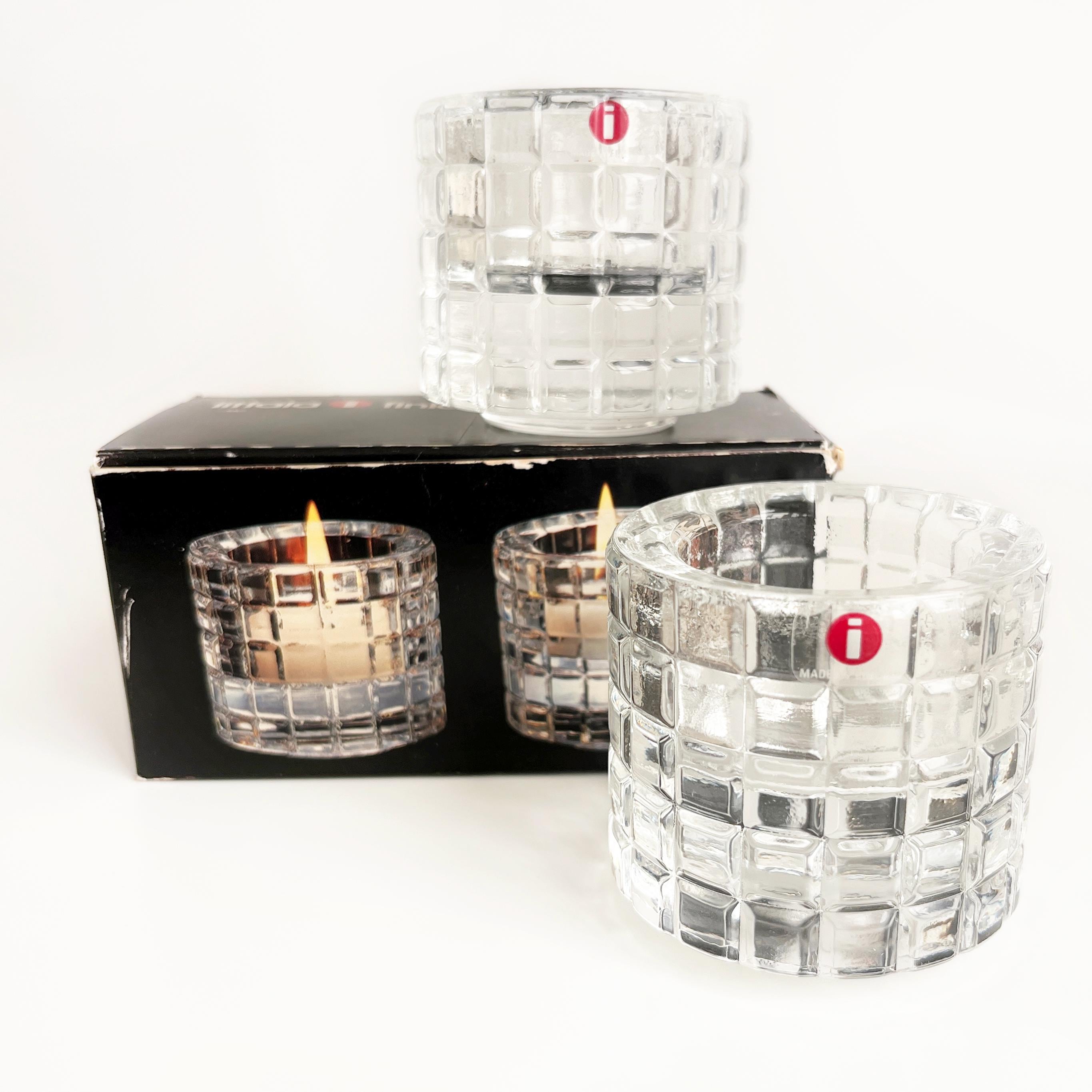 5493 レア　Erika キャンドルホルダー エリカ　イッタラ Vintage Iittala Erika Votive Candle Holders, Set of 2, Ken Benson