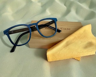 Découvrez un style durable : des lunettes de vue en bois fabriquées à la main pour la correction et la protection solaire
