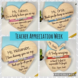 Teacher Appreciation Bracelet Holder SVG | Laser Cut Gift File | Glowforge Digital Download