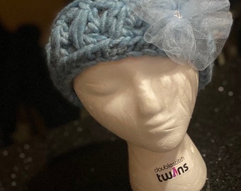 Cozy Earwarmer/Headband - Ready to Wear - Pastel Blue