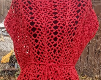 Crochet Pattern               Ocean Waves Tunic w/Belt