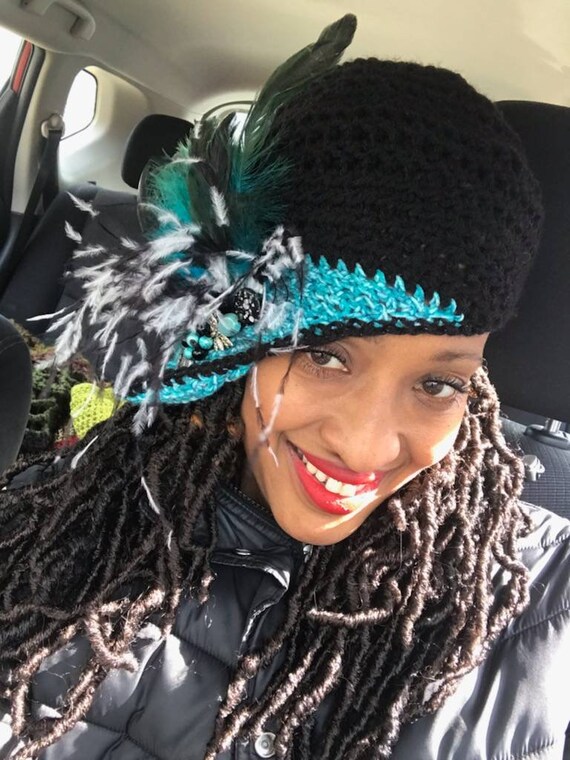 Funky Flapper Hat Ready to Wear Black 