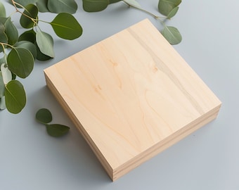 Caja de madera grabable, personalizada, caja de almacenamiento de madera hecha a mano, grabado láser personalizado