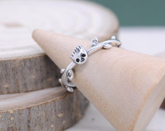 Sterling Silver Groot Leaf Ring: Guardians of the Galaxy Jewelry