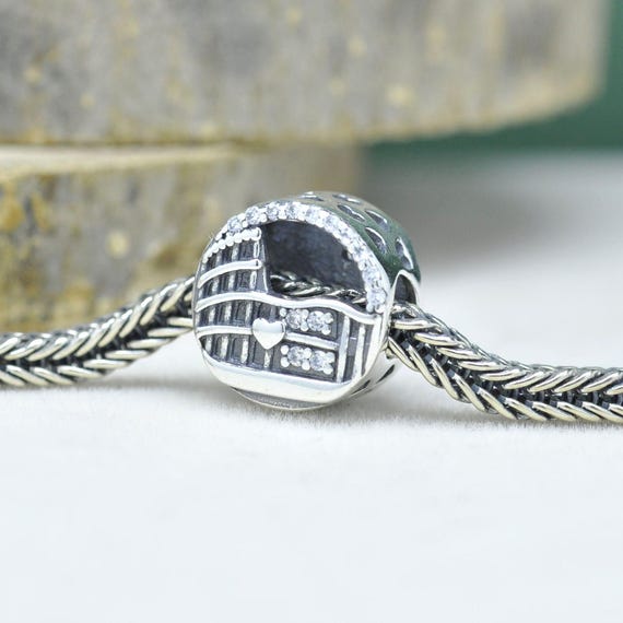 Fascino in argento sterling 2D del Colosseo romano .925 x 1 Roma Italia