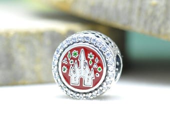 Sterlingzilver Disney Parks Exclusief Mickey Candy Cane Christmas Charm Cadeau voor haar
