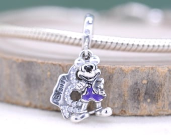 Authentic Pandora Disney Paris Eiffel Tower and Minnie Mouse Charm