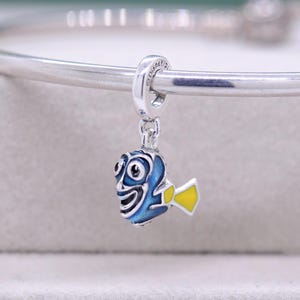 Sterling silver Pixar Dory Dangle Charm /Fit Charm Necklaces Bracelets/For Women Girl Gift /Gift for friends / Pendant Charm