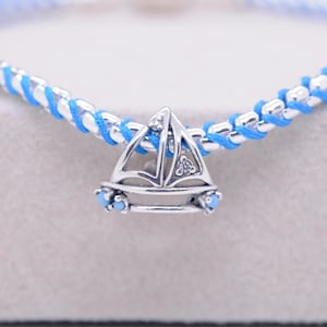 Ciondolo a forma di barca a vela in argento sterling 925 / Regalo di compleanno / Per collane e bracciali / Regalo per gli amici / Regalo per la mamma