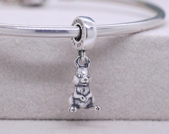 925 Sterling silver  Thumper the Rabbit  Dangle Charm / Fit  Bracelet Necklace/ Gifts for Her / Birthday Gift /Gift for friends