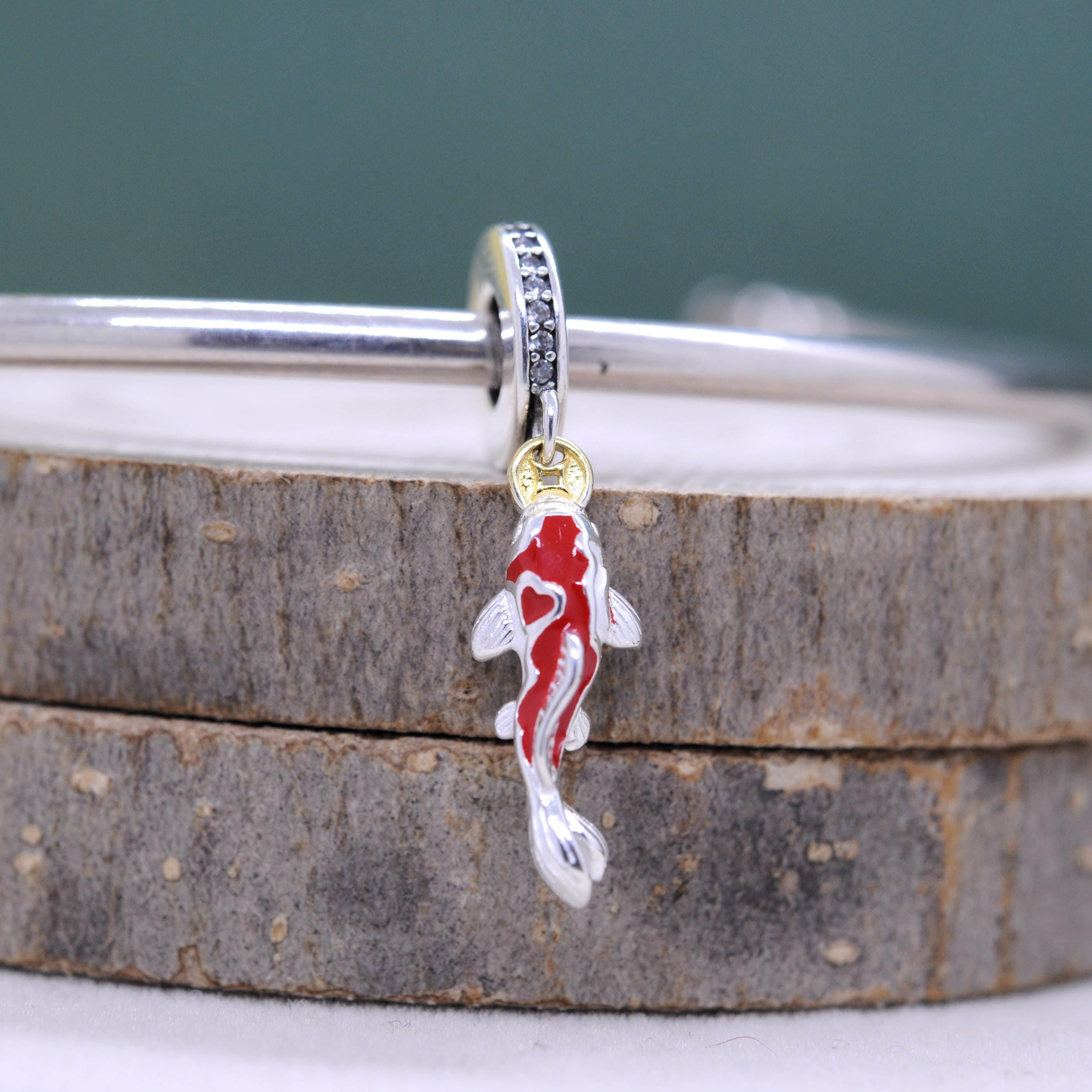 Pandora Good Fortune Carp Fish Dangle Charm - Etsy