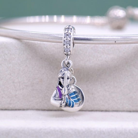 Sterling Silver Mulan Dangle Charm Fit Charm Bracelet Necklace/ Gift for  girlfriend Birthday Gift Gift for her - Main Image