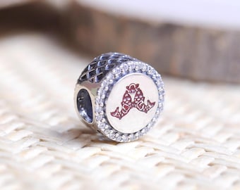 Sterling silver Carp Auspicious Sign Exclusive Bead Charm Travel Pendant