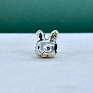 Handmade Retired 925 Sterling silver Remarkable Rabbit Charm / Gift for friends / Fit Necklaces and Bracelets /Gift for her