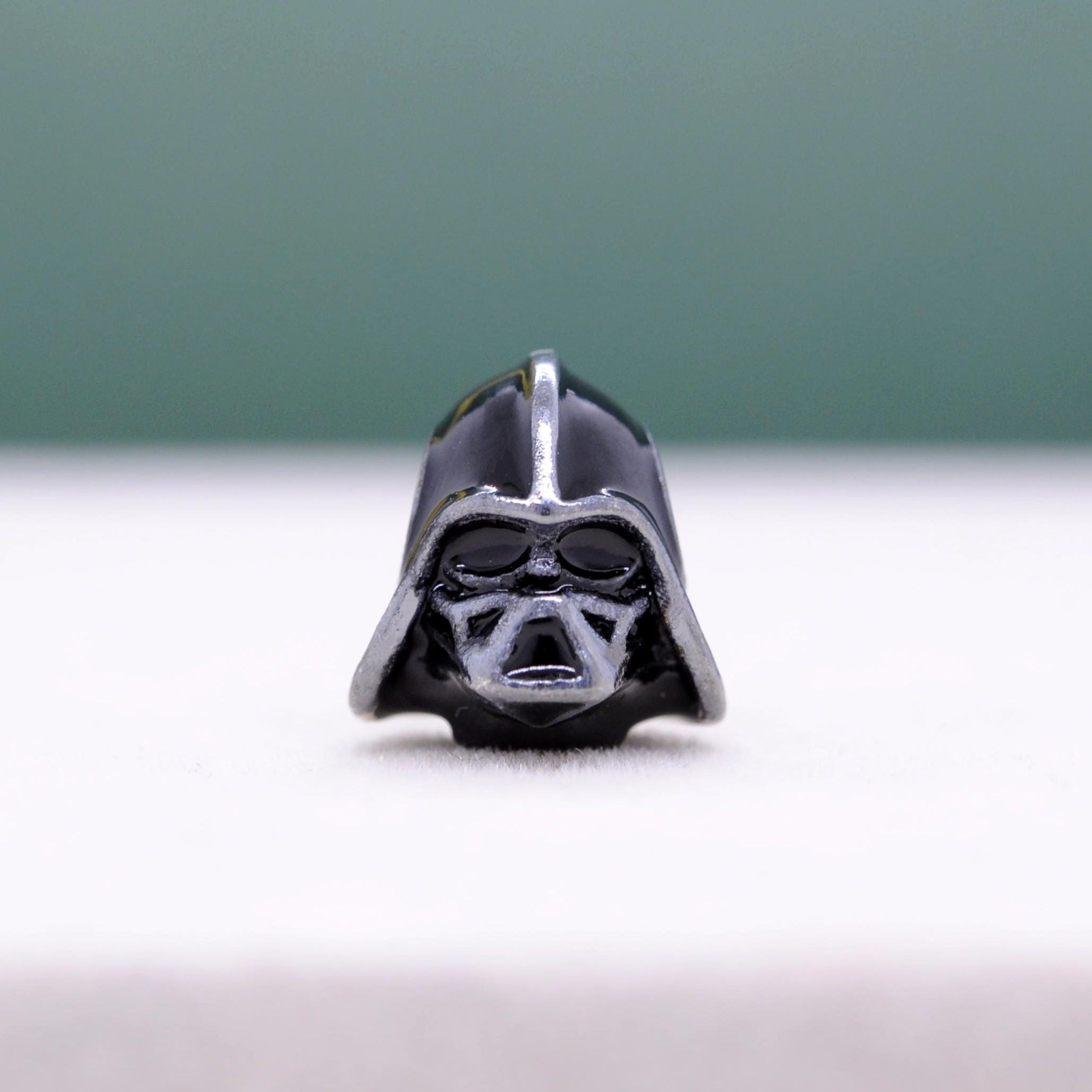 Bracciale Uomo Star Wars Darth Vader – Pietra Nera Naturale E Zircon – 8 Mm – Regolabile - Foto 3