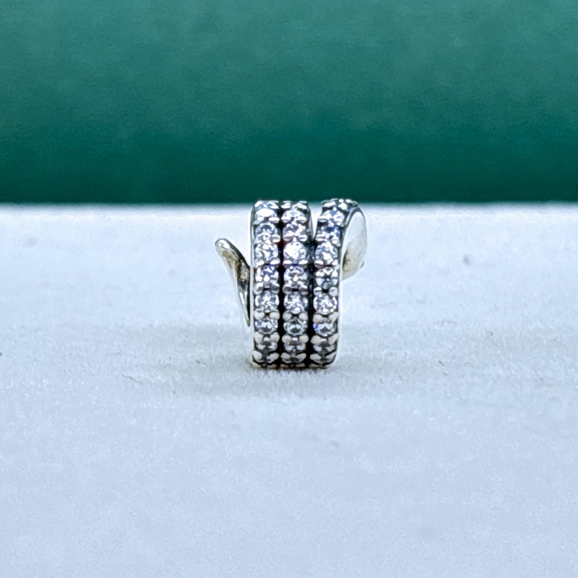 PANDORA ME 793976C01 - Ciondolo a forma di serpente in argento sterling con zirconi, compatibile con Me e Moments, in argento sterling