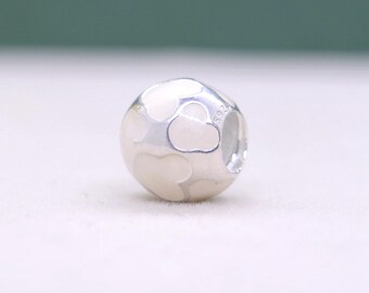 Dije de Mickey Mouse perlado en plata de ley para pulseras de dijes