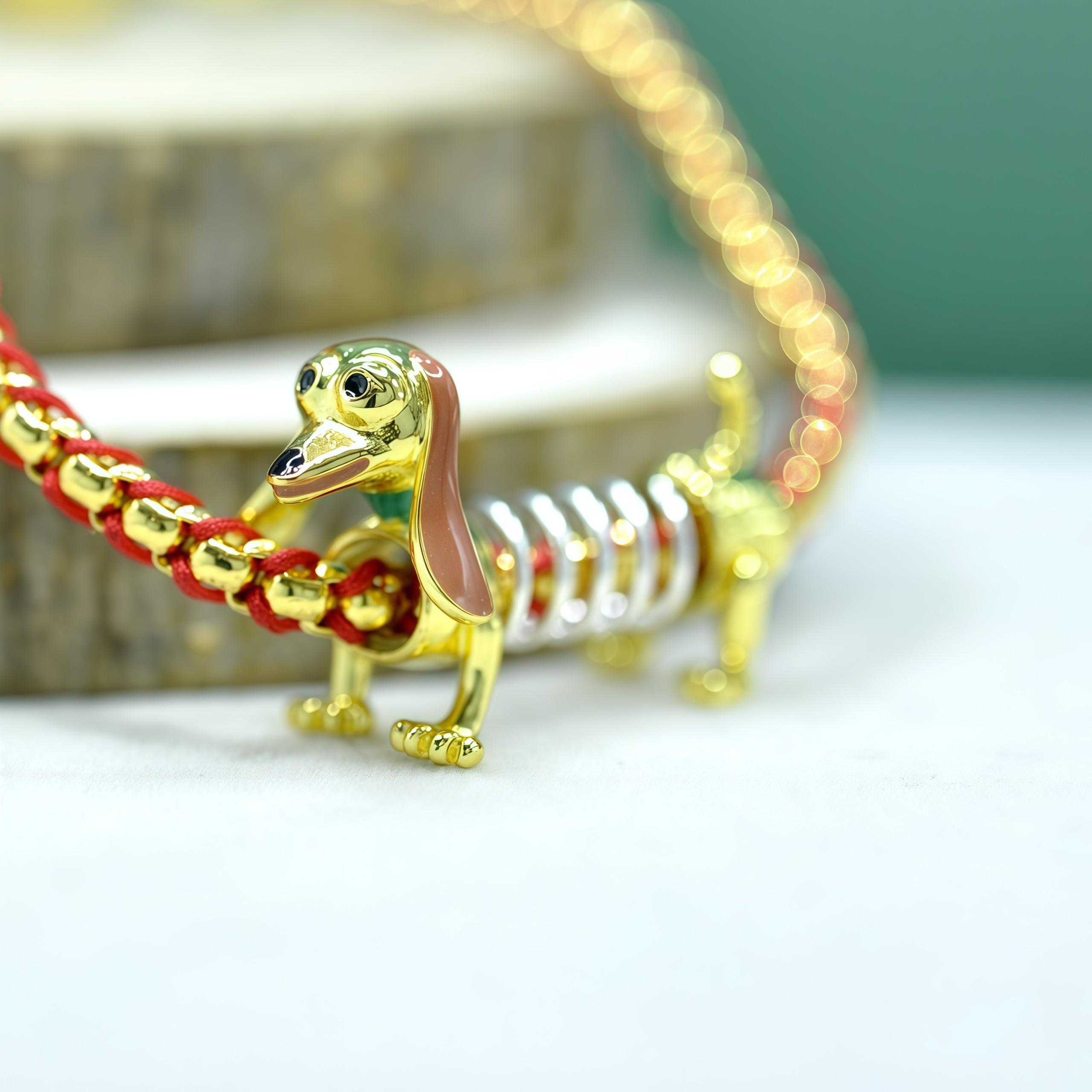 PANDORA 犬型ゴールドチャーム Dog pandora charm - Etsy 日本