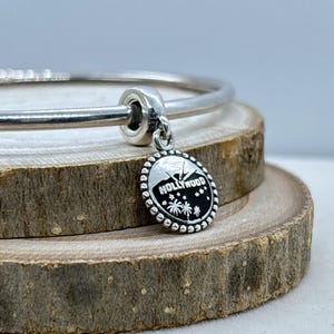 925 Sterling silver Exclusive California Hollywood Charm Lights Los Angeles Dangle Charm For Charm Bracelet  /Gift for friends/Pendant Charm