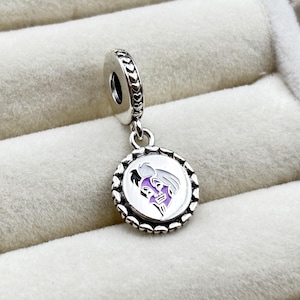 Sterling silver Parks Villains Charms vain, vile and vicious Queen of Hearts Dangle Charm