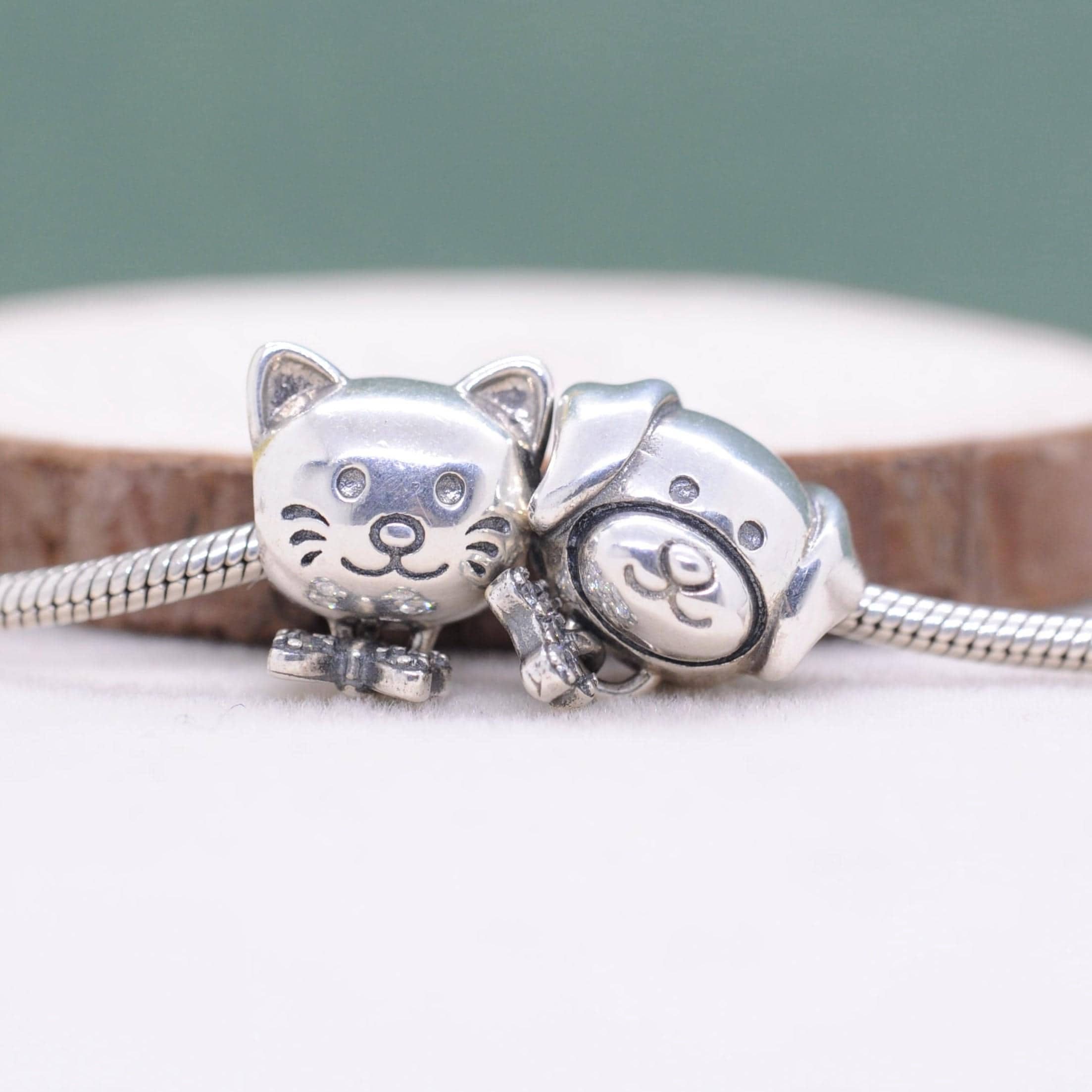 ARTCHARM Ciondolo in argento Sterling 925 con coccinella