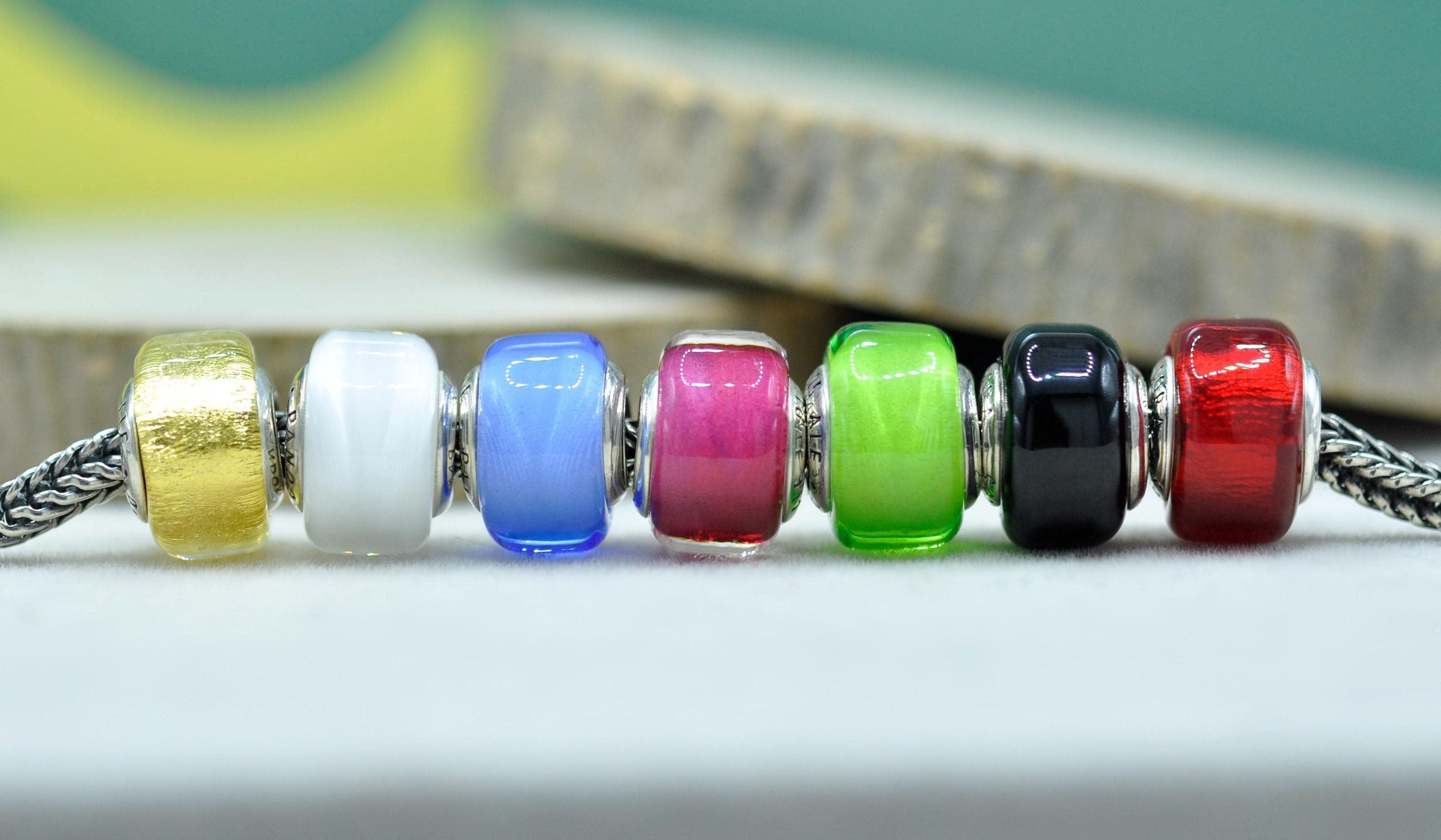 Retired pandora charms white murano glass - Etsy 日本
