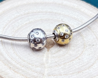 Sterling Silver Essence Charm: JOY, DIGNITY, Small Hole Bead