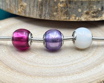 925 Sterling Silver Essence Charm: Passion, Faith, Hope
