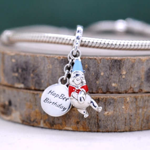 Buy Sterling Silver Winnie the Pooh Birthday Dangle Charm Fit