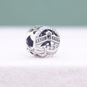 925 Sterling silver Venice Charm Rialto Bridge Charm Italy Charm / Gift for her / Charm for Bracelet and Necklace /Travel Charm