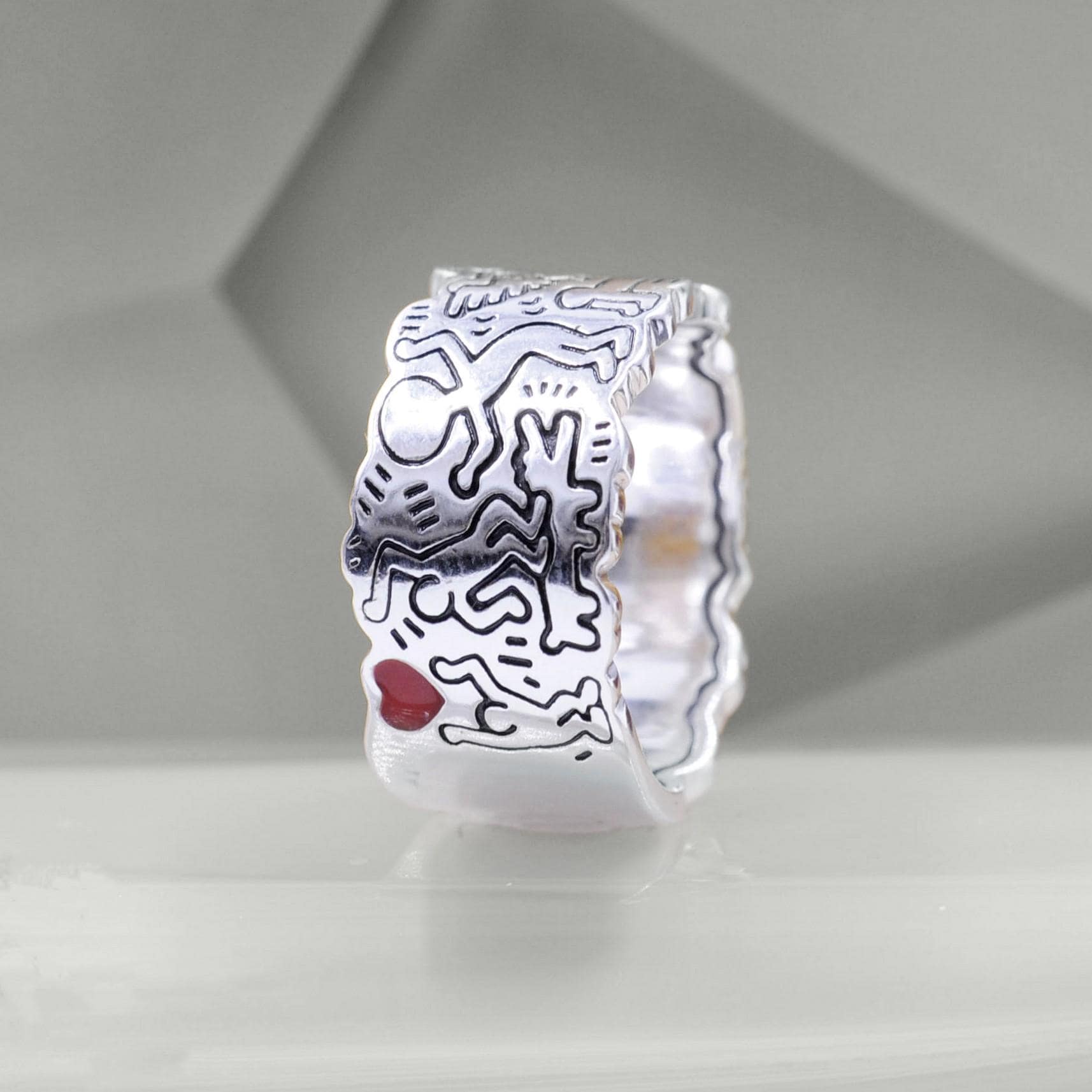 Keith haring ring pandora - Etsy 日本