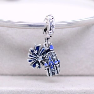 Exclusive Parks Cinderella Castle Fireworks Dangle Charm : Fits Bracelets, Necklaces