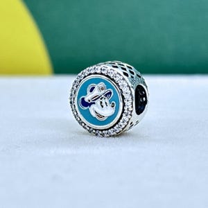 Ciondolo in argento sterling Disney Cruise Line con scritta "Inaugural Captain Mickey"/ Ciondolo a bottone/ Adatto a braccialetti con ciondoli/ Regalo per lei/ Regalo per gli amici