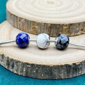925 Sterling Silber Essence Charm PEACE, POSITIVITY, BELIEF Charm / Kleines Loch Bead / Nur Fit Essence Armbänder Halskette / Geschenk für sie