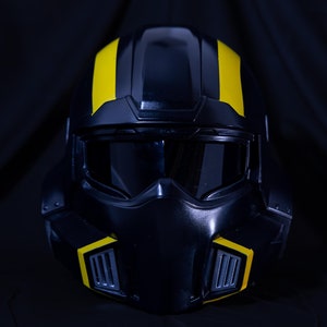 Hell Divers 2 Helmet – Wearable Sci-Fi Armor Mask, Futuristic Cosplay Prop, Custom Size, Hand Painted