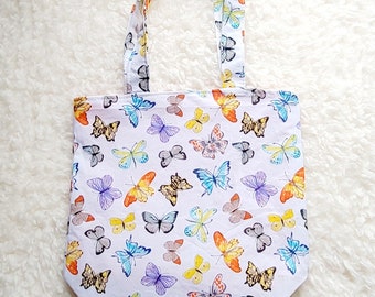 Ready to Ship Butterflies Print Kids Mini Totebag