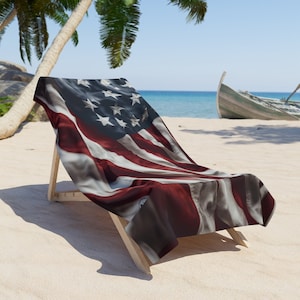 American Flag Beach Towel